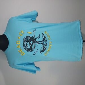Alstyle Apparel Dead & Co 2017 Summer Tour Blue Yellow S/S T-Shirt Size Large